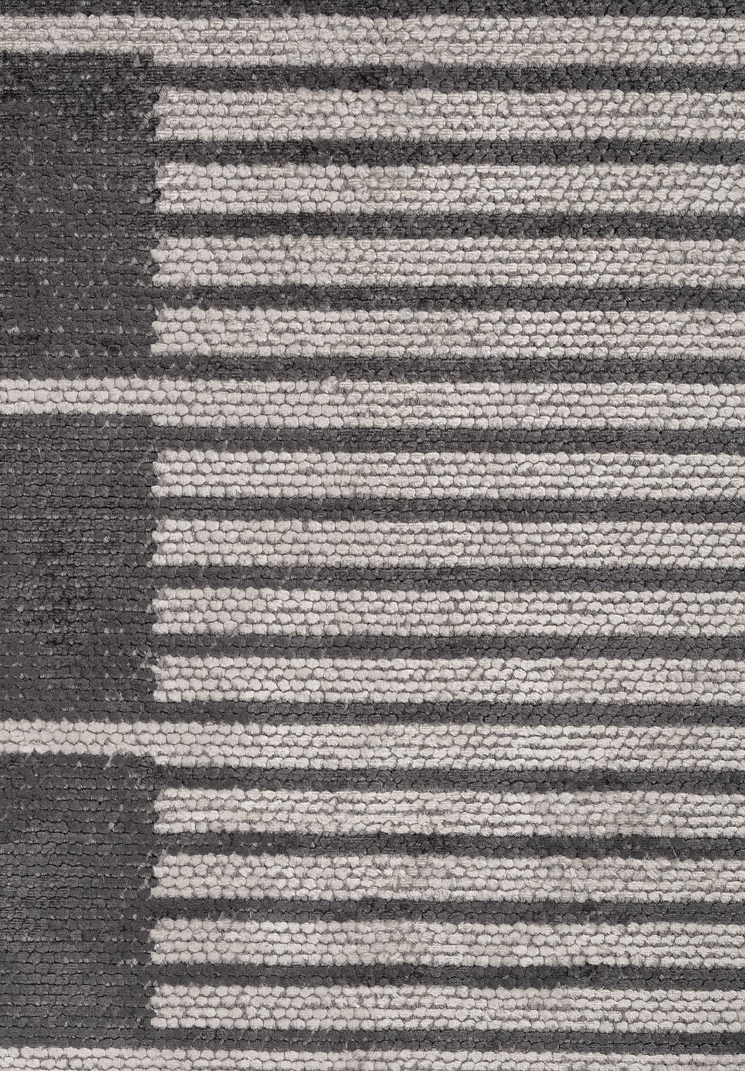 Stria Light Cream - Charcoal Rug Rugs - Venetto Design Venettodesign.com
