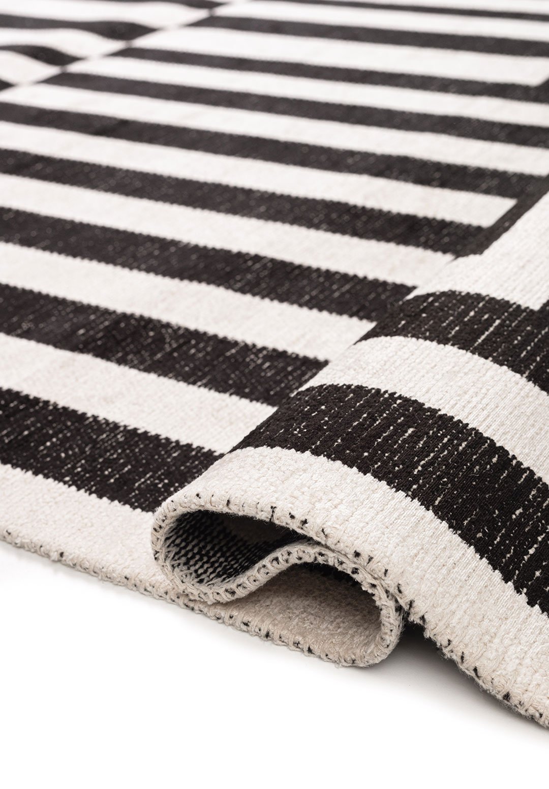 Enigma Black - Ecru Rug Rugs - Venetto Design Venettodesign.com