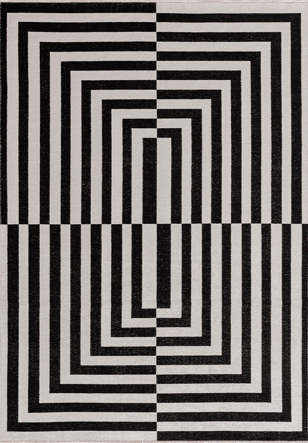 Enigma Black - Ecru Rug Rugs - Venetto Design Venettodesign.com