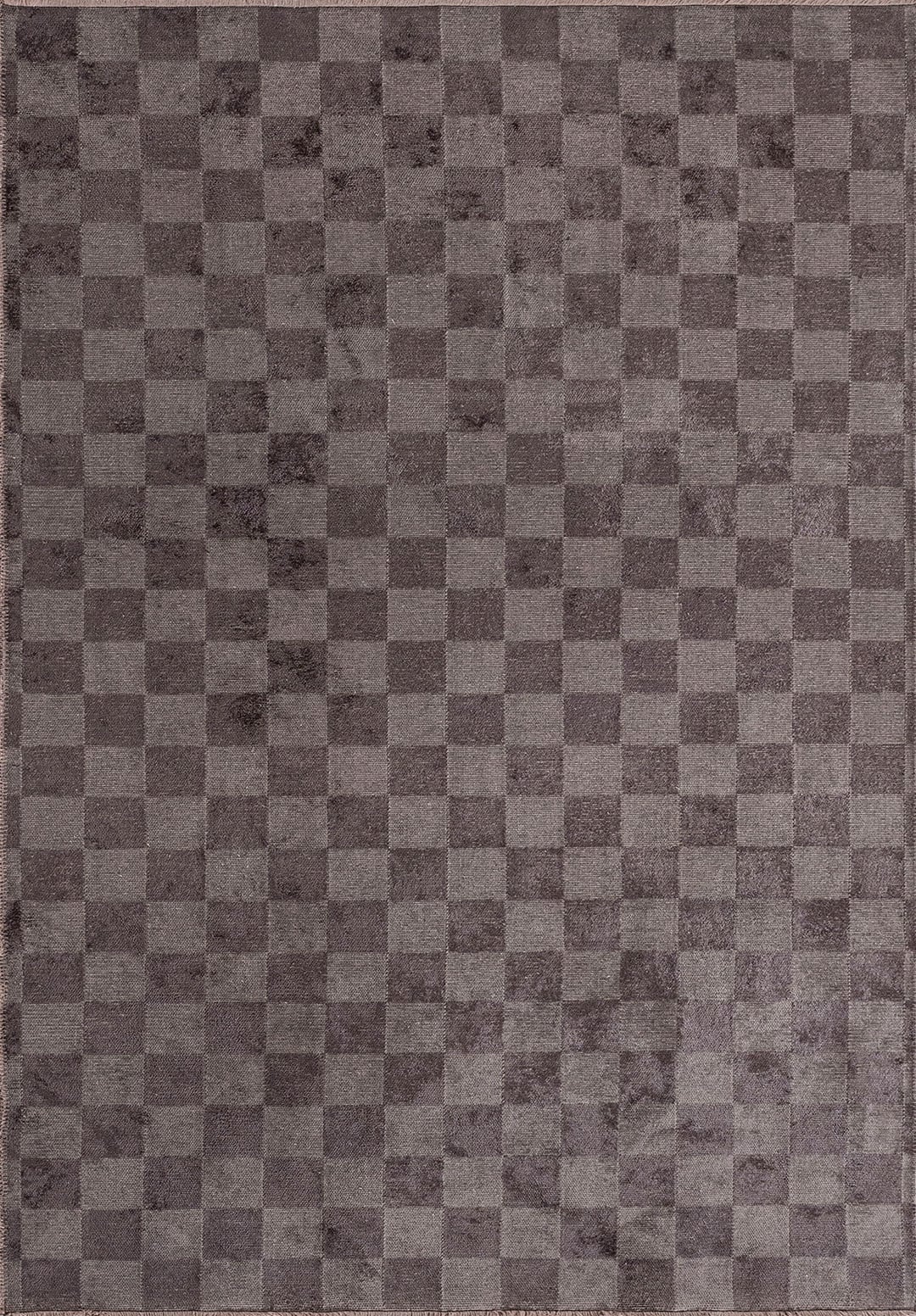 Checkers Charcoal Rug Rugs - Venetto Design Venettodesign.com