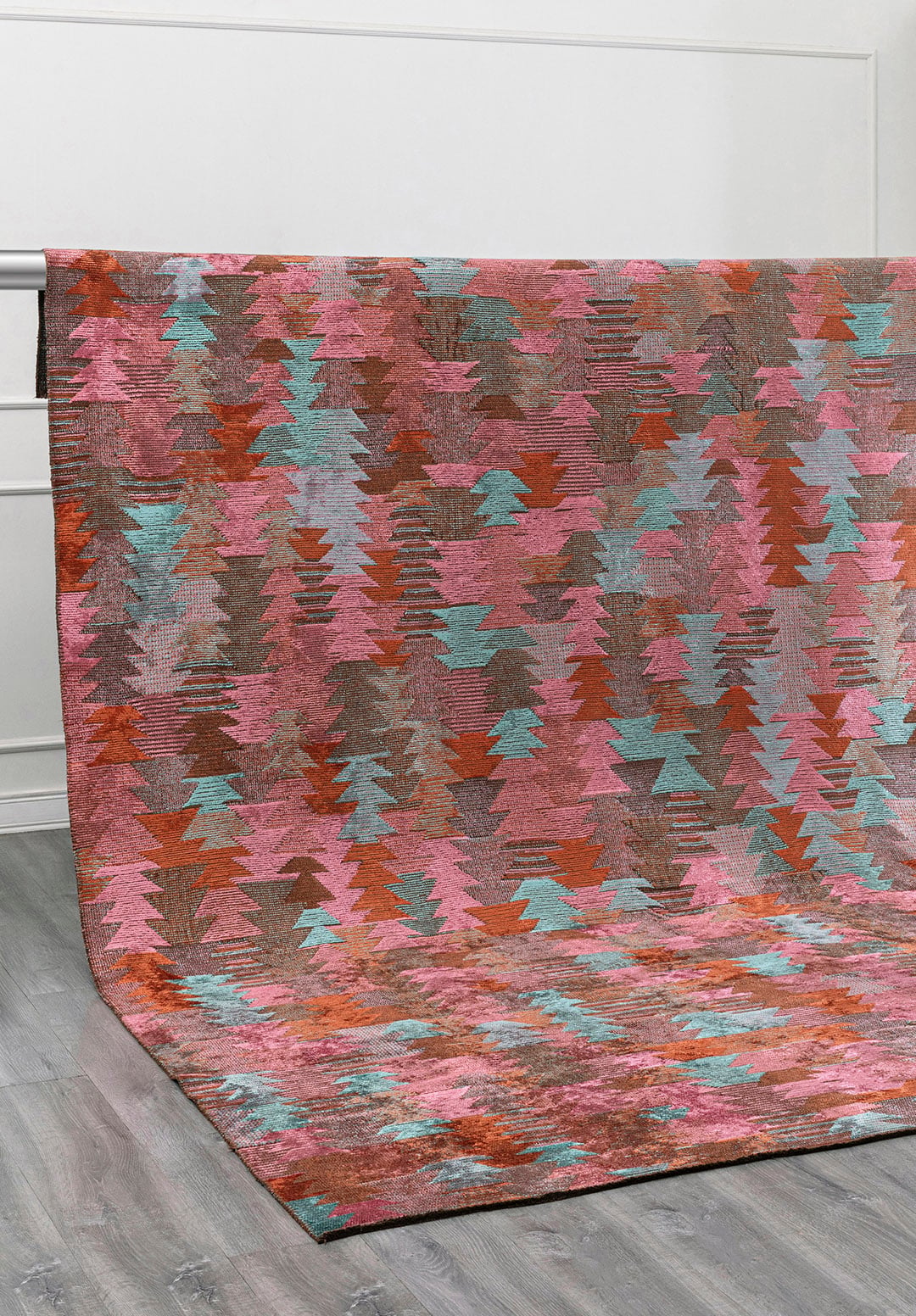Clan Turquoise - Pink Rug Rugs - Venetto Design Venettodesign.com