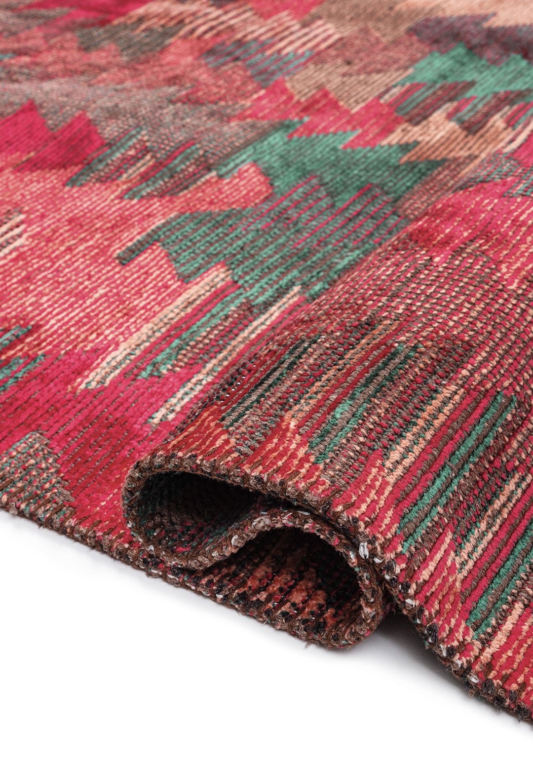 Clan Light Coral - Fuchsia Rug Rugs - Venetto Design Venettodesign.com