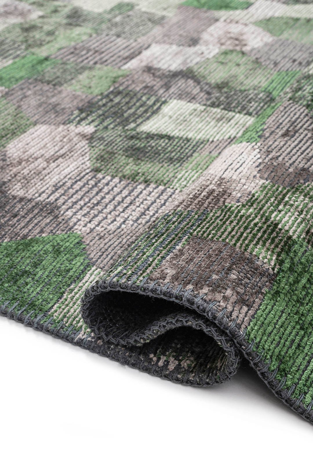 Dune Anthracite - Forest Green Rug Rugs - Venetto Design Venettodesign.com