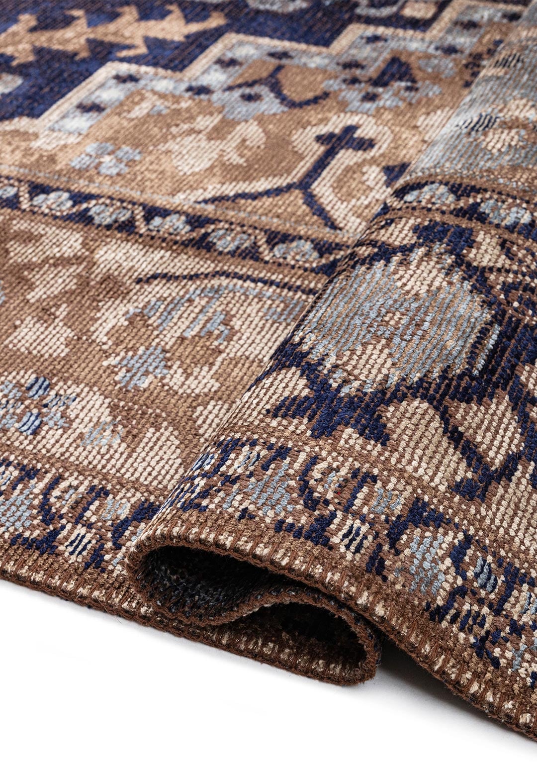 Alcasar Beige - Blue Rug