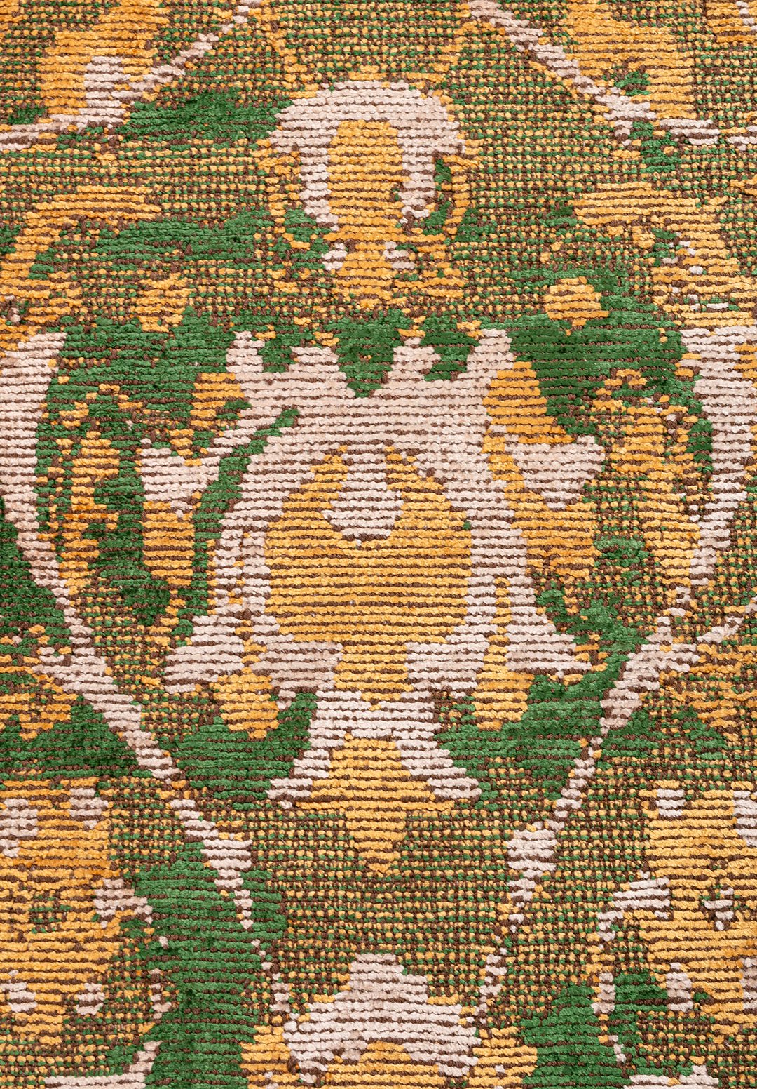 Ornella Gold - Forest Green Rug Rugs - Venetto Design Venettodesign.com