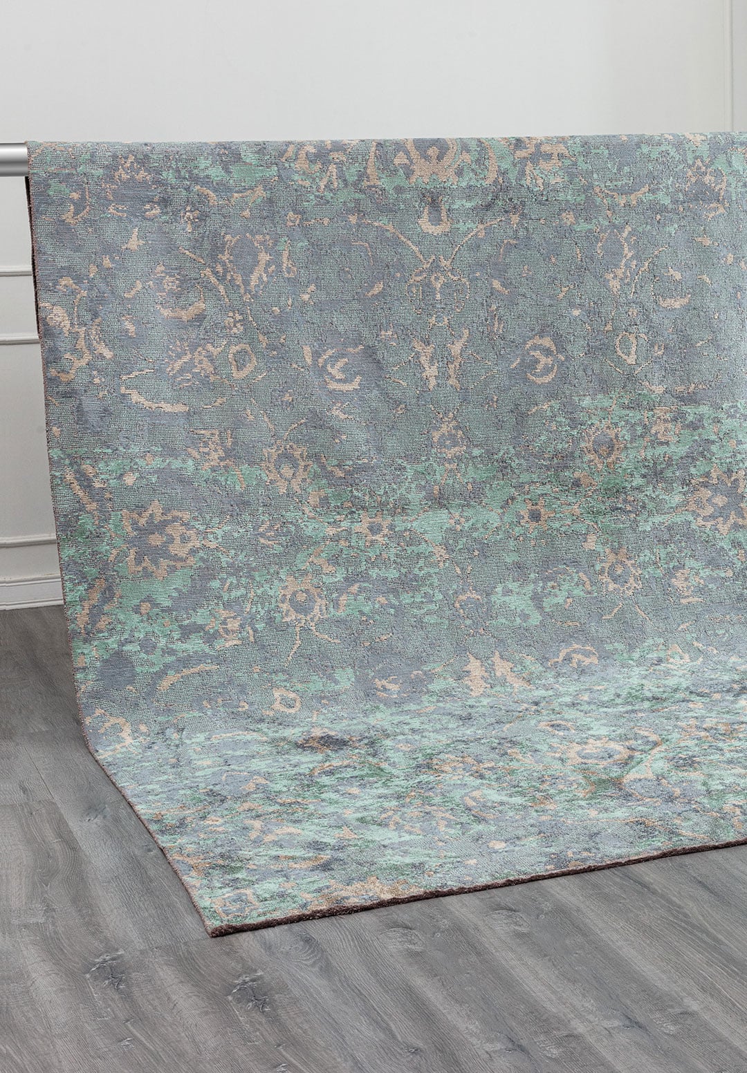 Ornella Blue - River Green Rug Rugs - Venetto Design Venettodesign.com