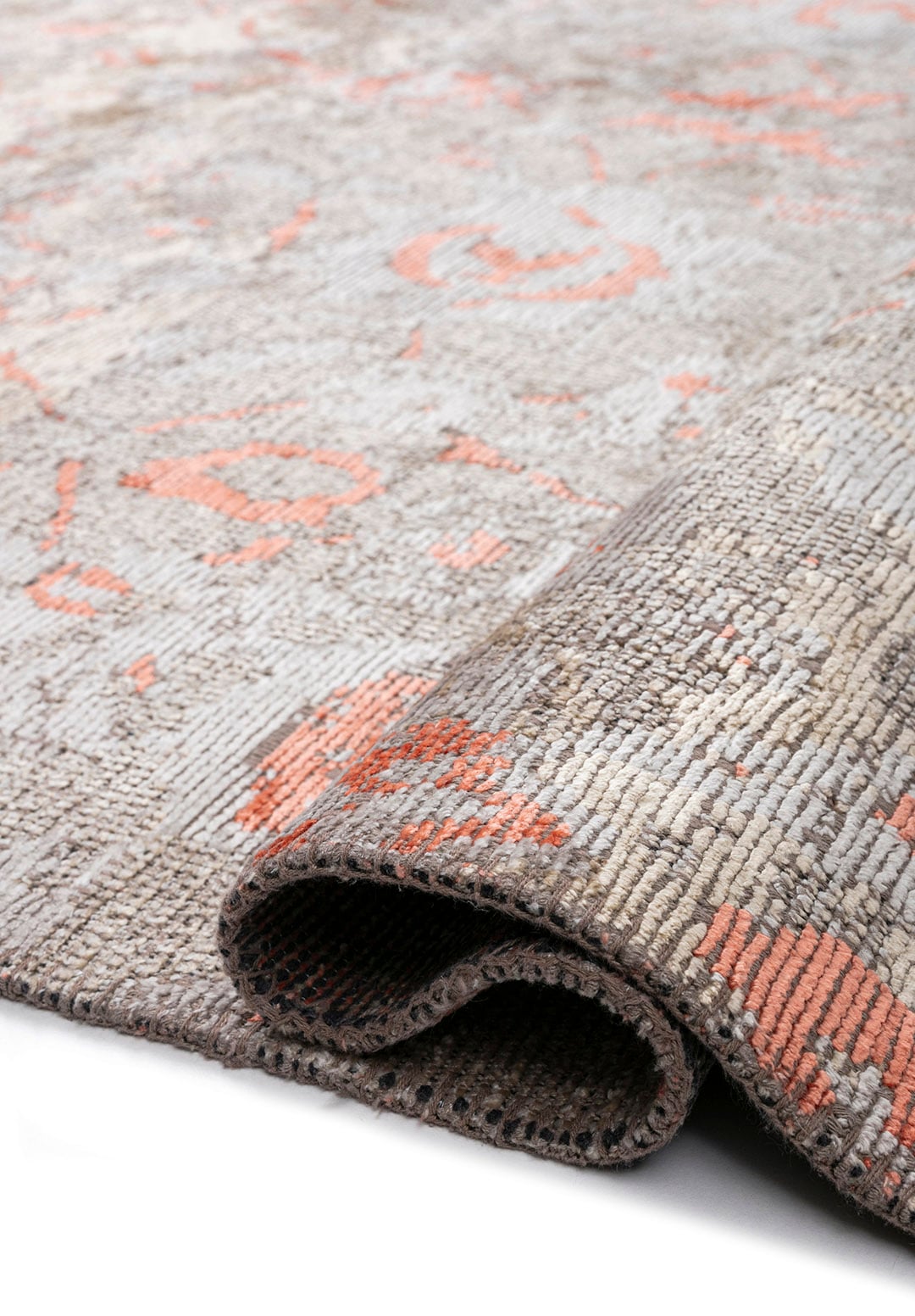 Ornella Light Coral - Cream Rug Rugs - Venetto Design Venettodesign.com