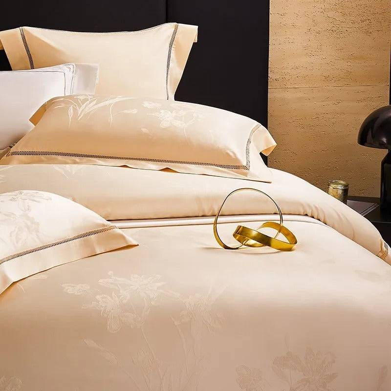 Aureate Egyptian Cotton Jacquard Luxury Bedding Set