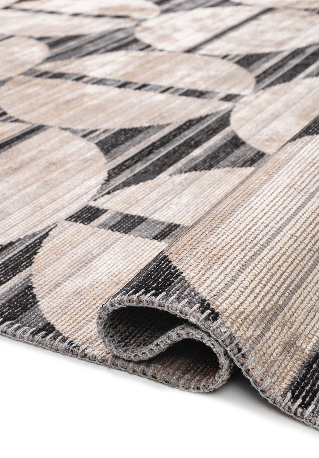 Eclipse Black - Charcoal Rug Rugs - Venetto Design Venettodesign.com