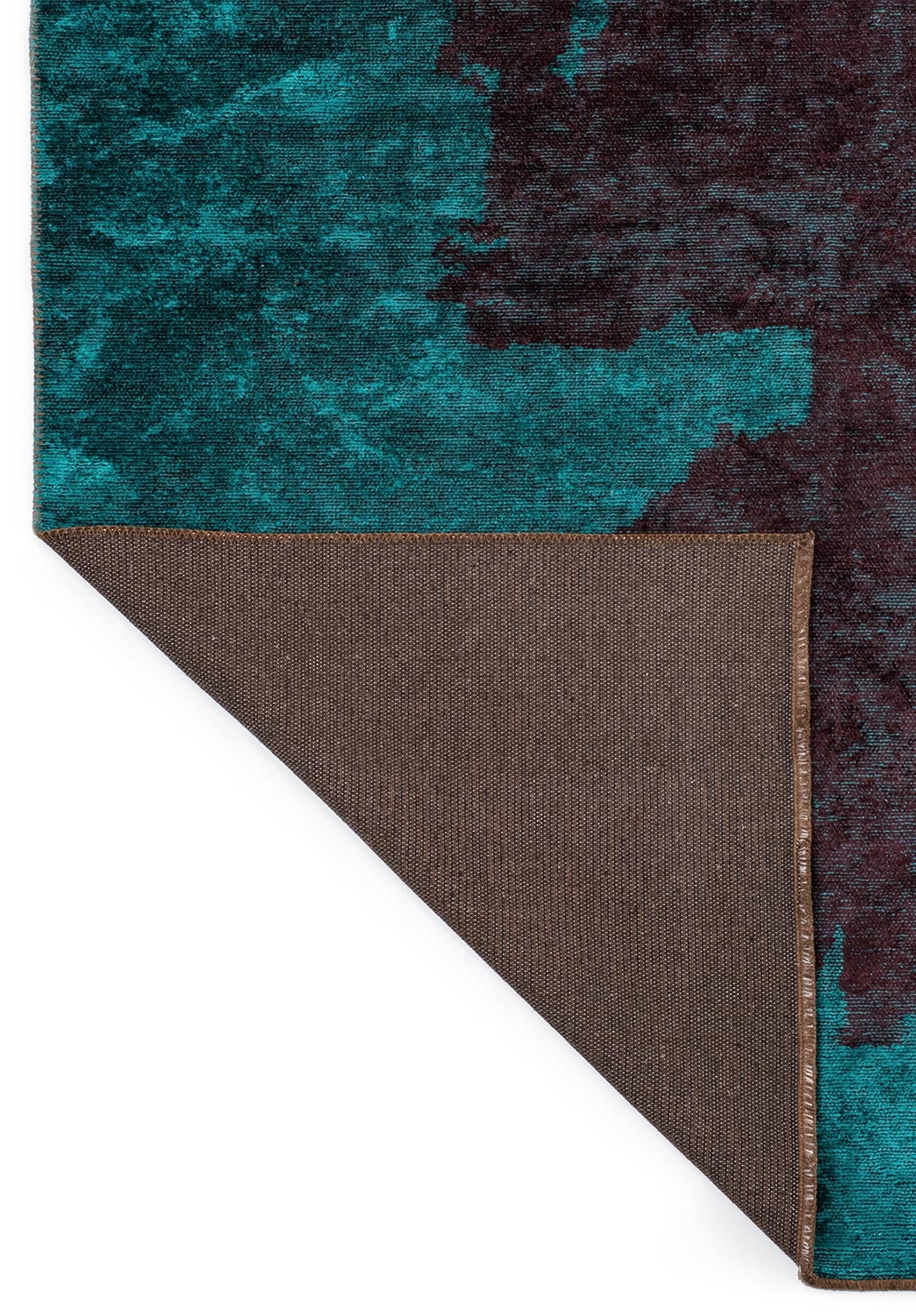 Coast Dark Turquoise - Dark Burgundy Rug Rugs - Venetto Design Venettodesign.com