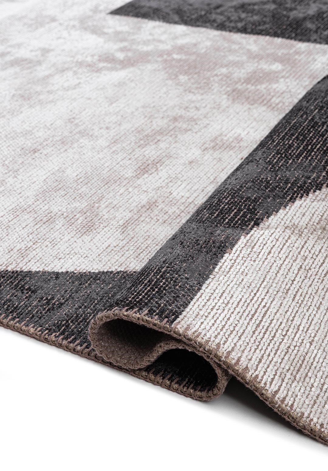 Arc Charcoal - Light Cream Rug