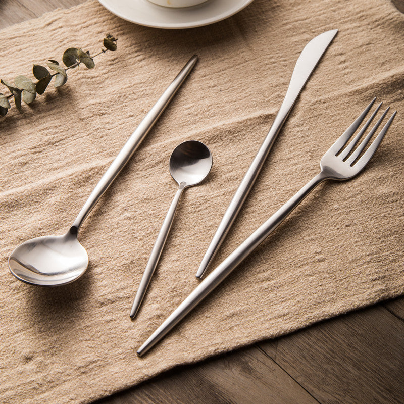 Arya Silver 18/10 Stainless Steel Cutlery Set - Venetto Design Venettodesign.com