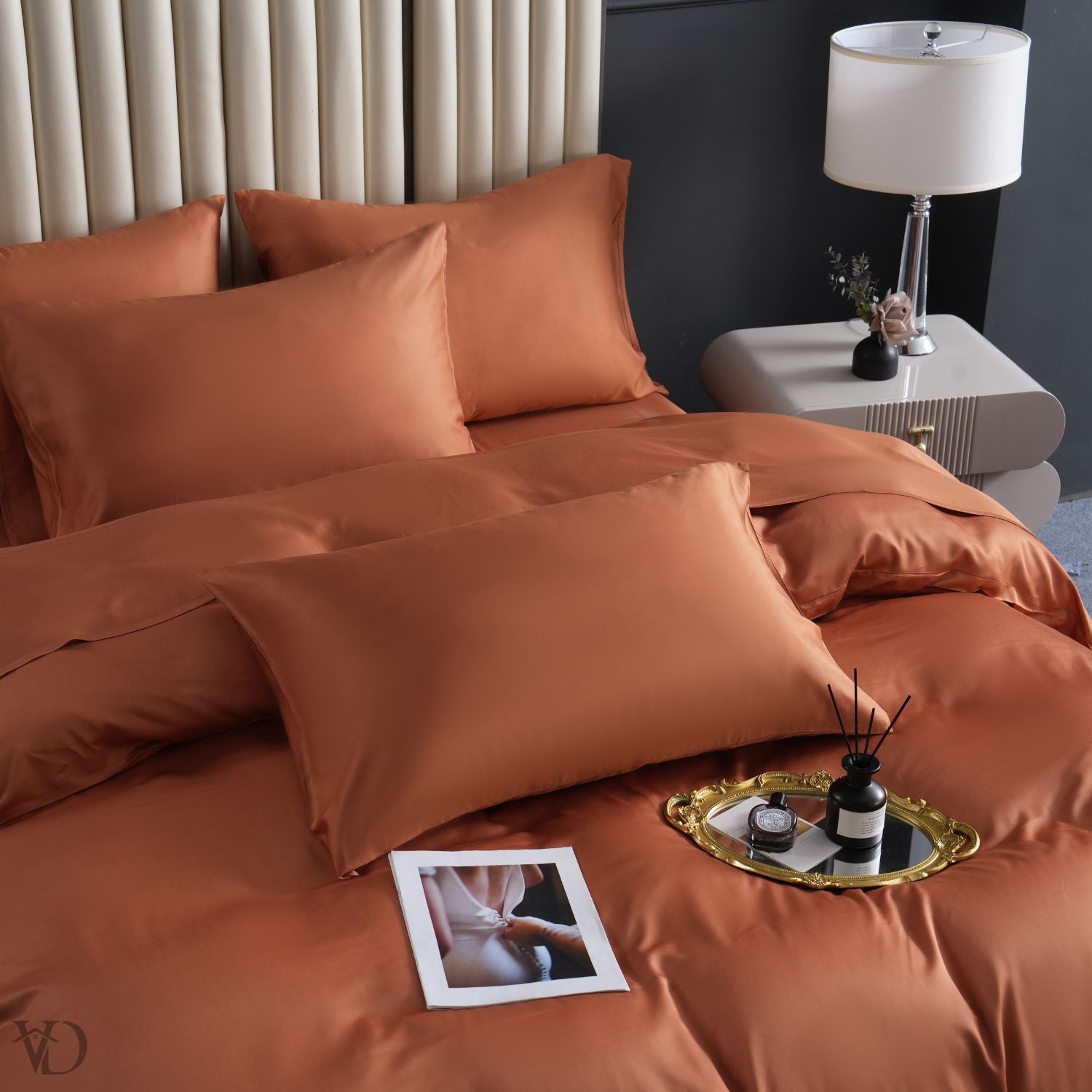 Green Dream Caramel Luxury Bamboo Bedding Set