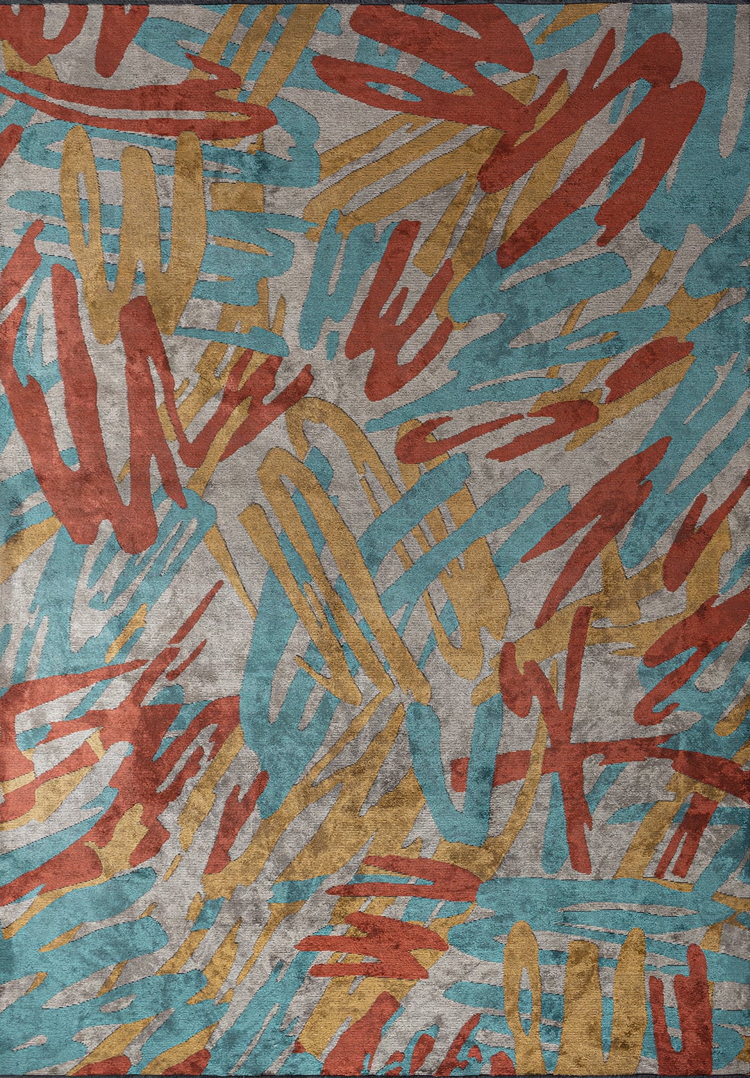 Carnival Dark Terra - Cream Rug Rugs - Venetto Design Venettodesign.com