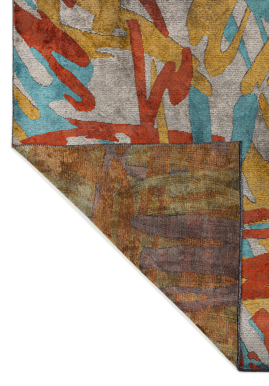 Carnival Dark Terra - Cream Rug Rugs - Venetto Design Venettodesign.com