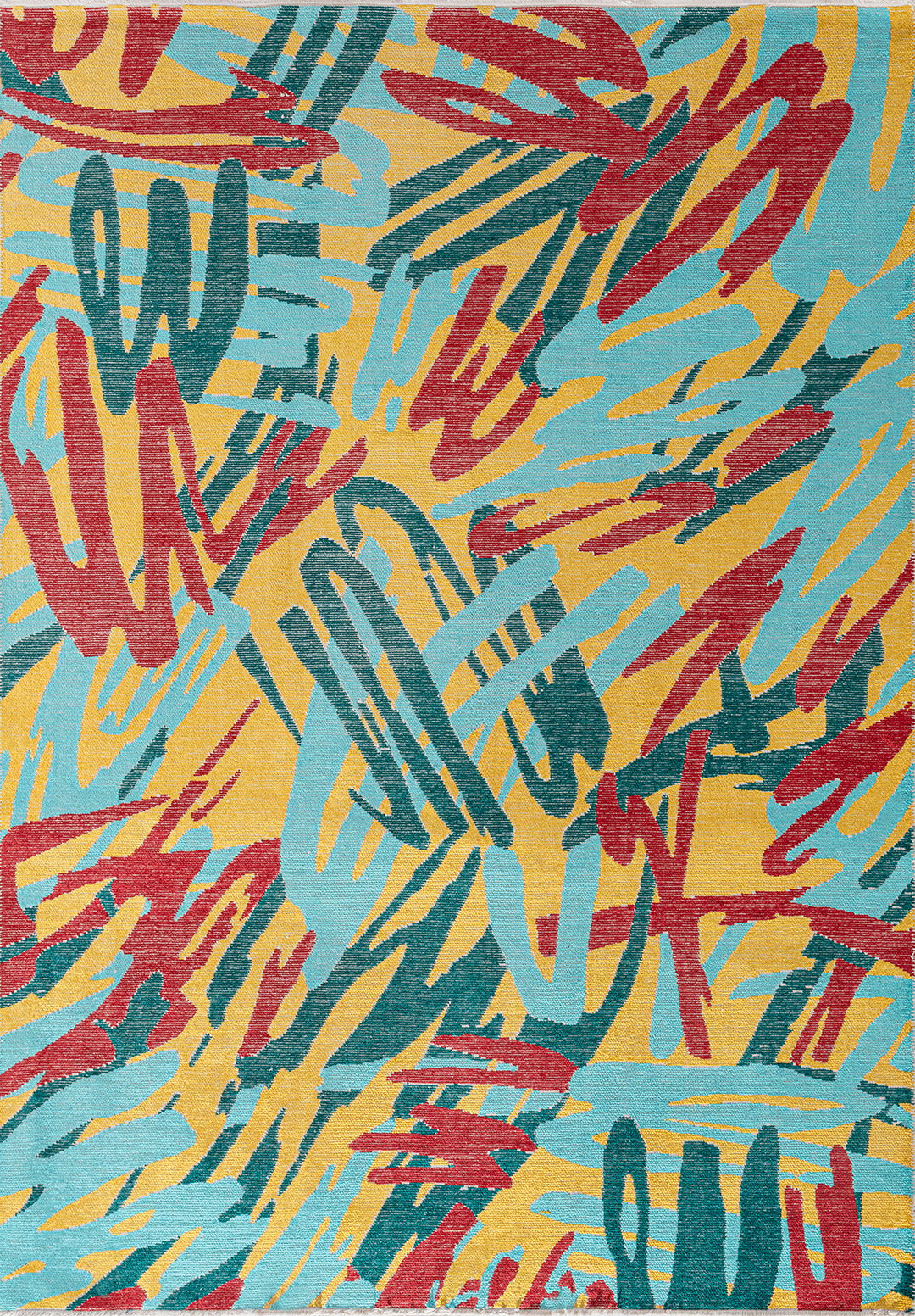 Carnival Red - Yellow Rug Rugs - Venetto Design Venettodesign.com