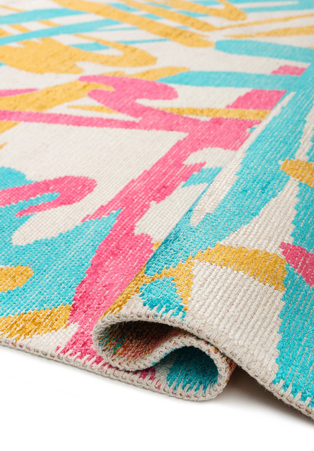 Carnival Pink - Ecru Rug Rugs - Venetto Design Venettodesign.com