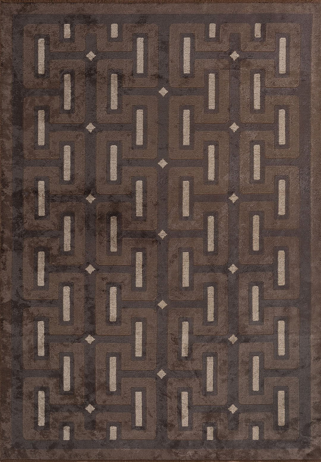 Meander Charcoal - Dark Mink Rug Rugs - Venetto Design Venettodesign.com