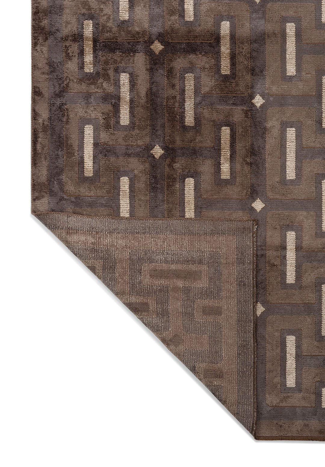 Meander Charcoal - Dark Mink Rug Rugs - Venetto Design Venettodesign.com