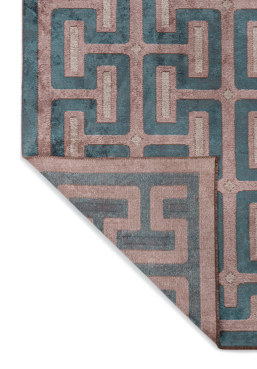 Meander Damson - Petrol Rug Rugs - Venetto Design Venettodesign.com