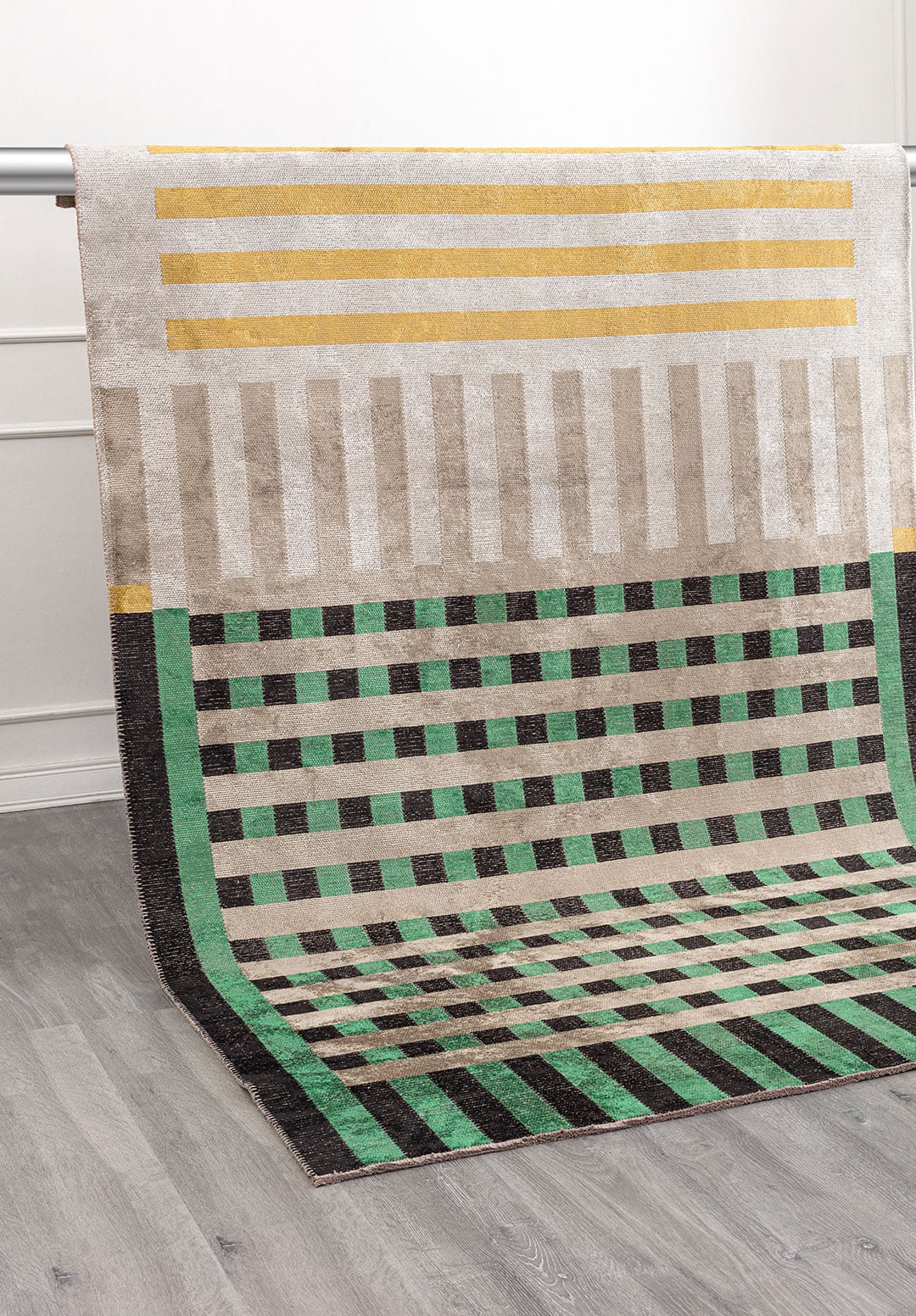Modulo Nougat - Grass Green Rug Rugs - Venetto Design Venettodesign.com