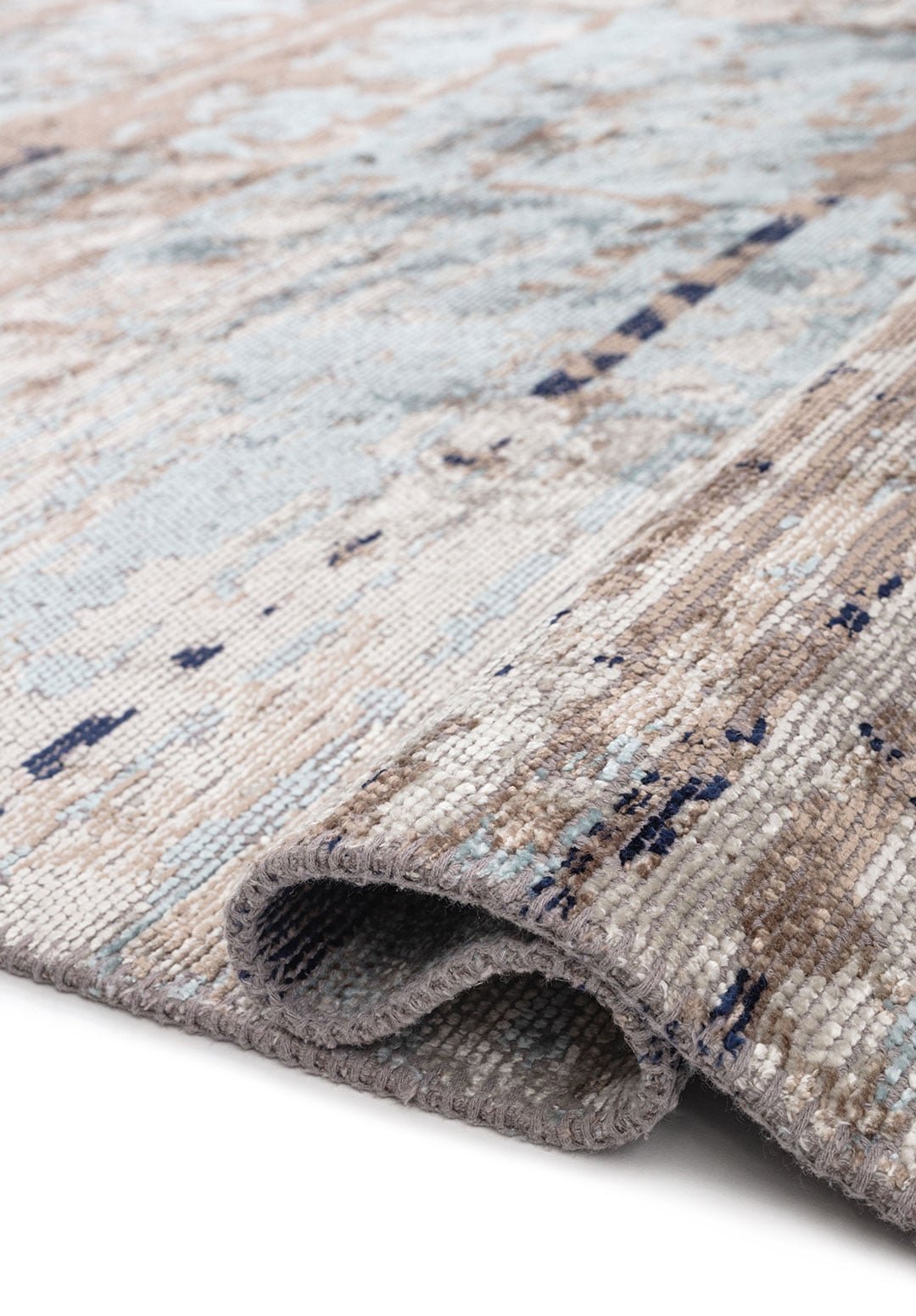 Dawn Bone - Ice Blue Rug Rugs - Venetto Design Venettodesign.com