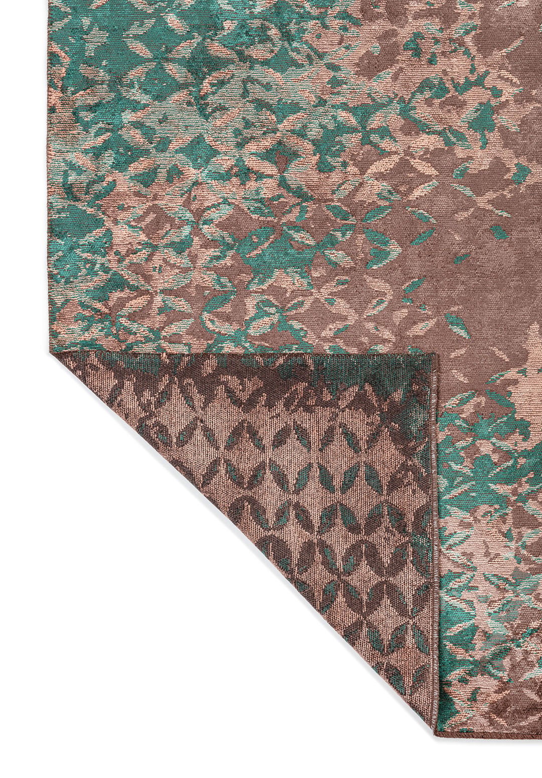 Bloom Dark Mink - Dark Green Rug Rugs - Venetto Design Venettodesign.com