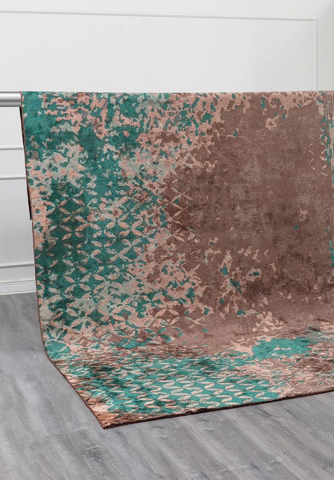 Bloom Dark Mink - Dark Green Rug Rugs - Venetto Design Venettodesign.com
