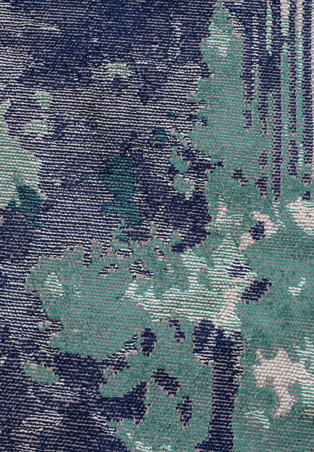Bloom Dark Navy - Dark Green Rug Rugs - Venetto Design Venettodesign.com