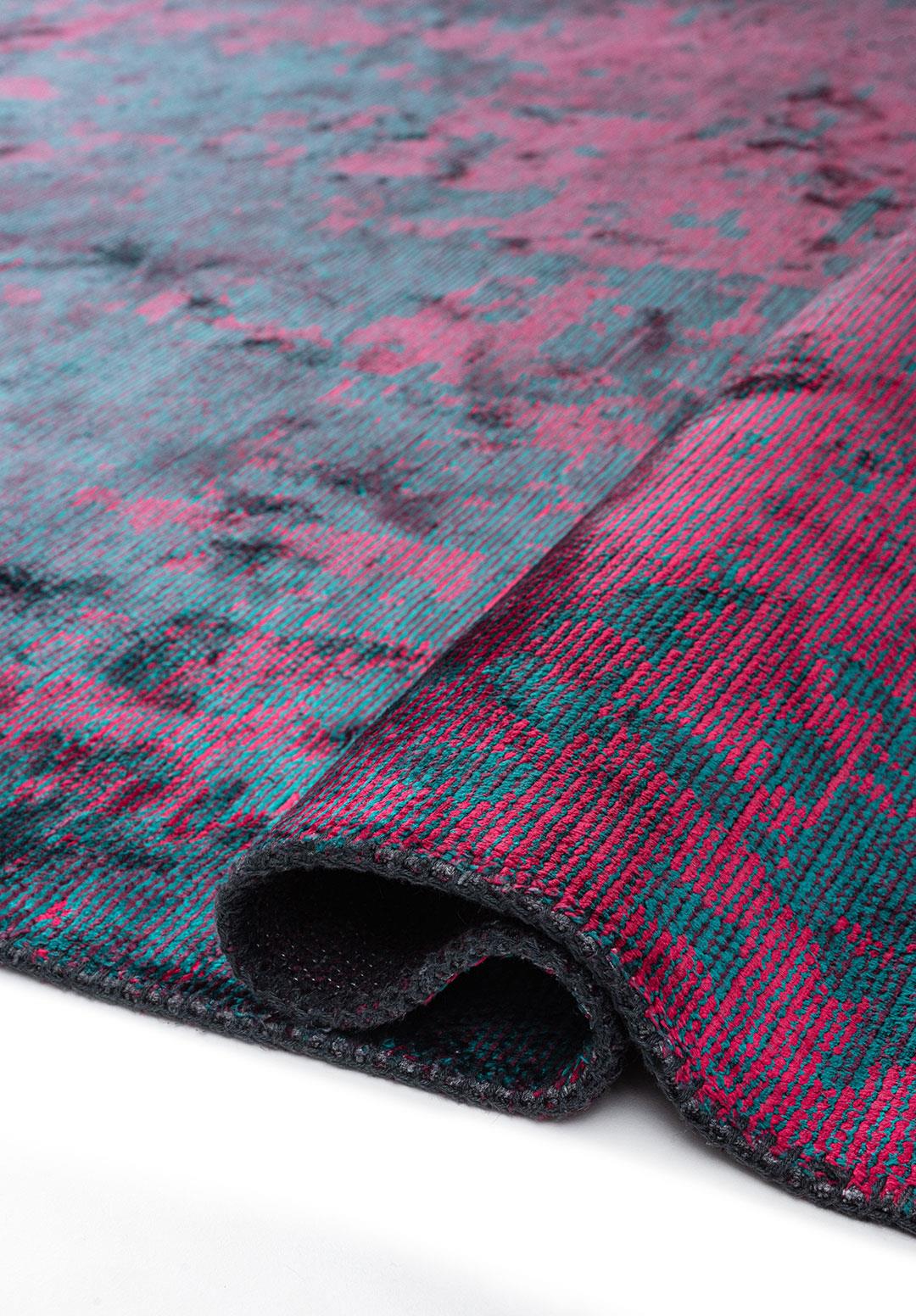Horizon Dark Turquoise - Magenta Rug Rugs - Venetto Design Venettodesign.com