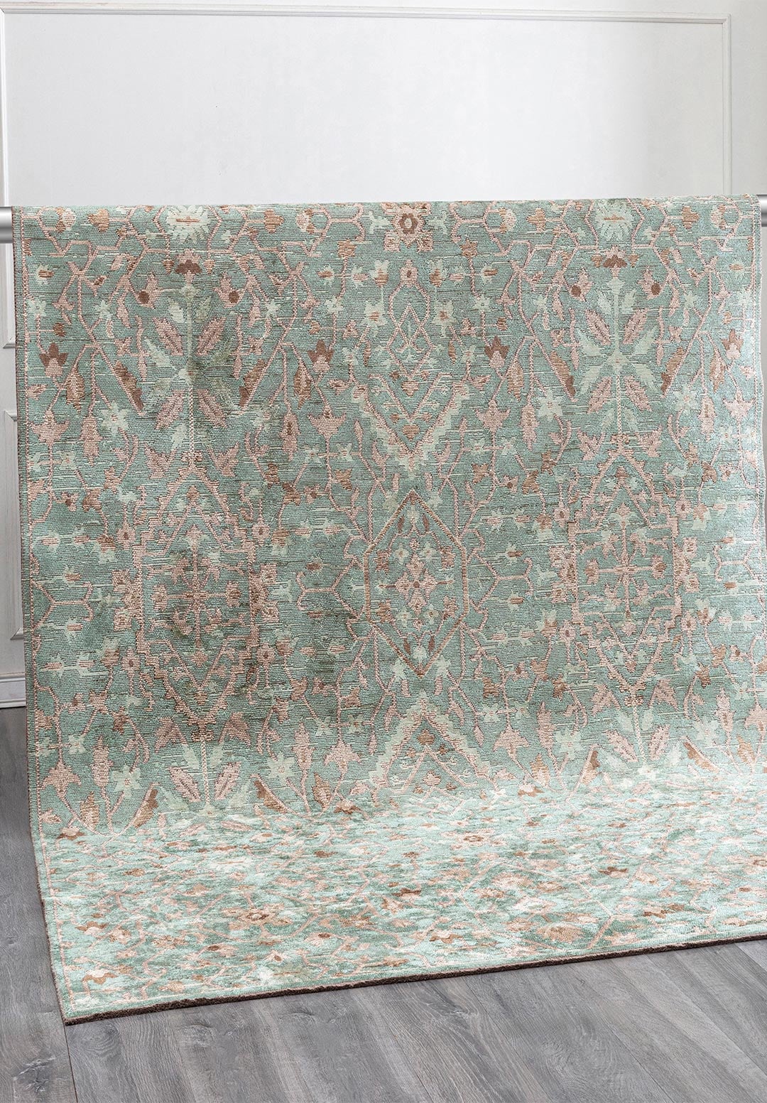 Fleur Mink - River Green Rug Rugs - Venetto Design Venettodesign.com