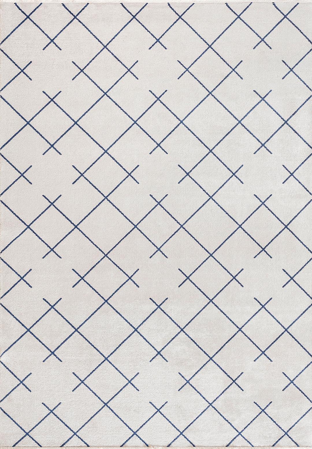 Fuse Dark Navy - Ecru Rug Rugs - Venetto Design Venettodesign.com