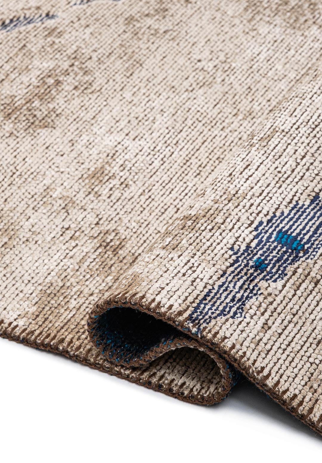 Crack Cream - Dark Navy Rug Rugs - Venetto Design Venettodesign.com