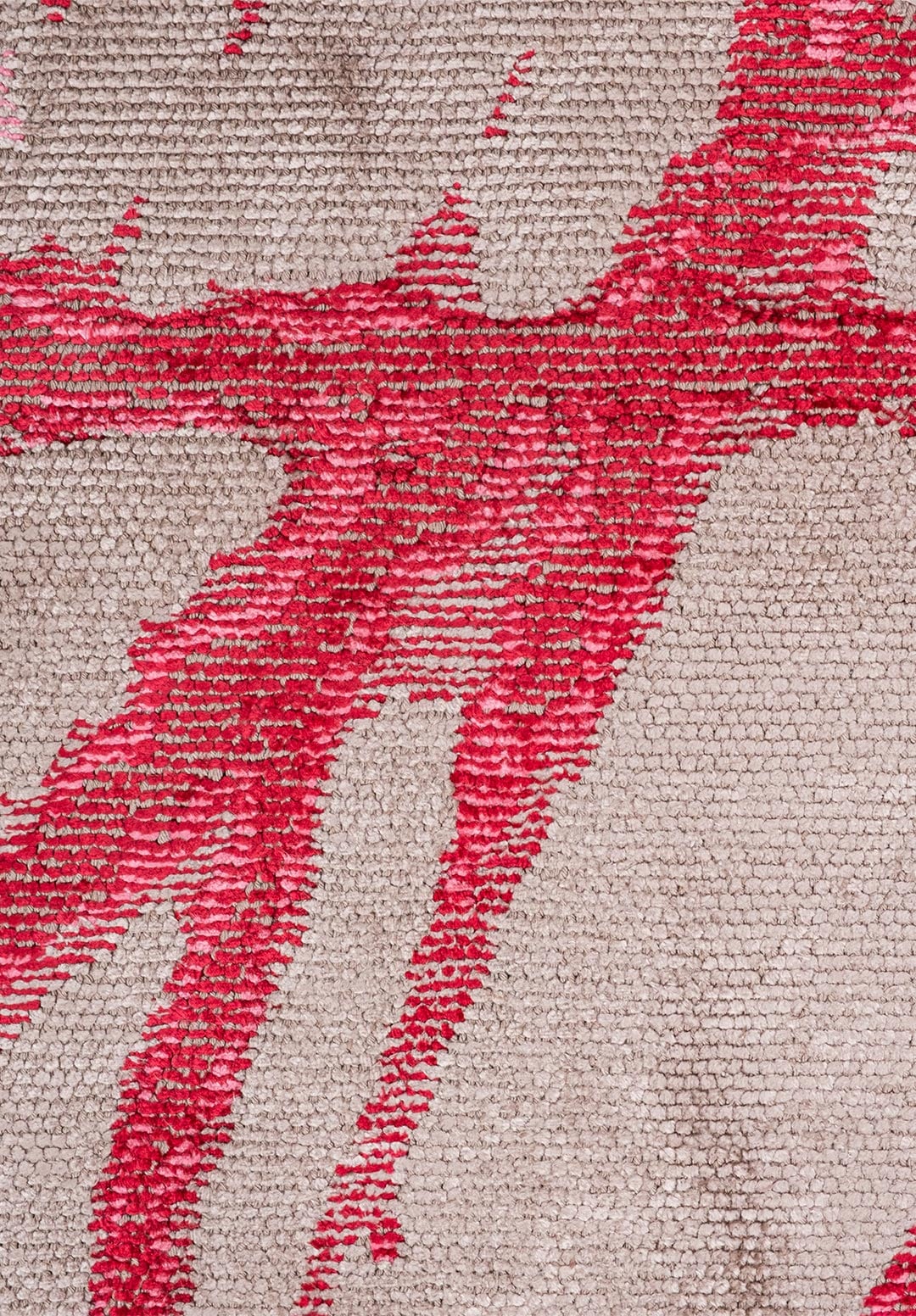 Crack Magenta - Grey Rug Rugs - Venetto Design Venettodesign.com