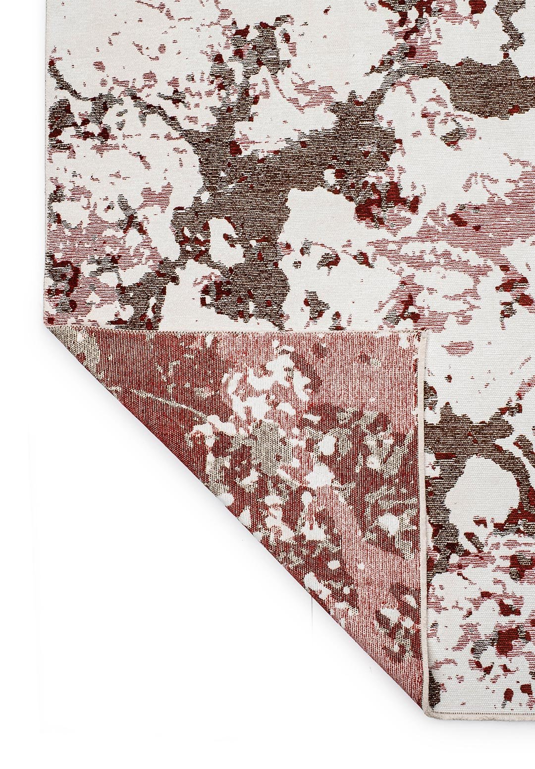 Flash Dark Brown - White Rug Rugs - Venetto Design Venettodesign.com