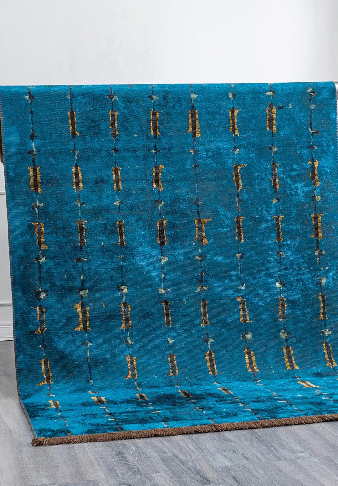 Maya Dark Brown - Cyan Rug Rugs - Venetto Design Venettodesign.com