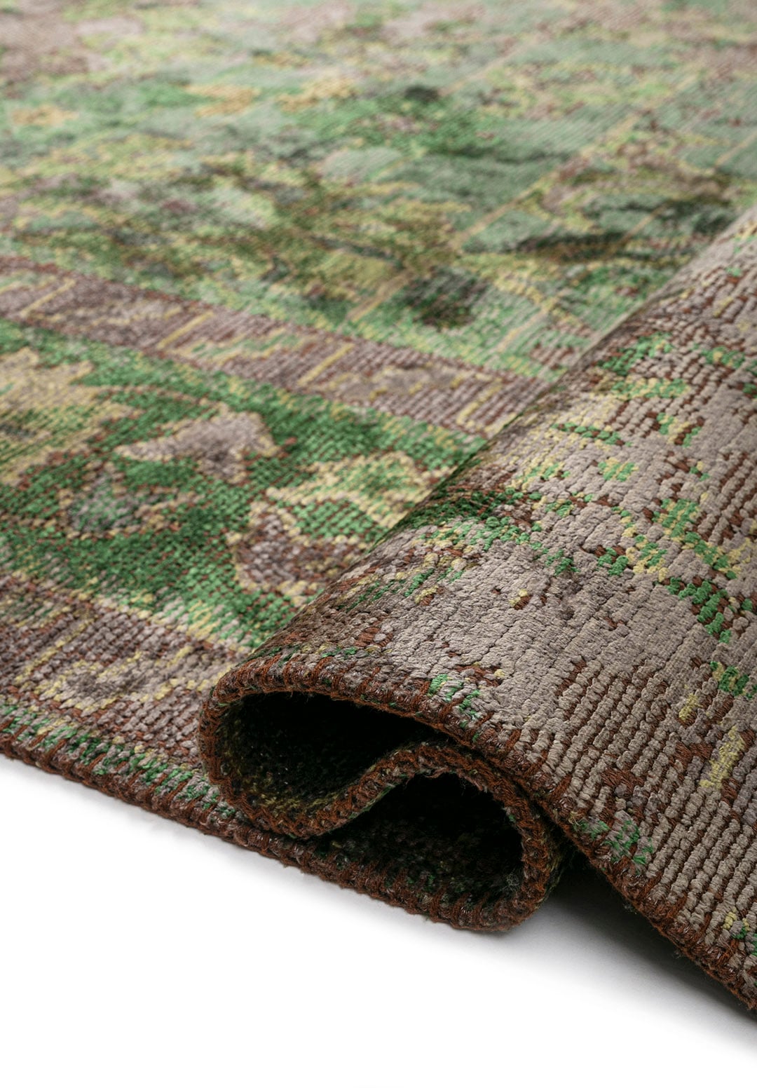 Patina Khaki - Forest Green Rug