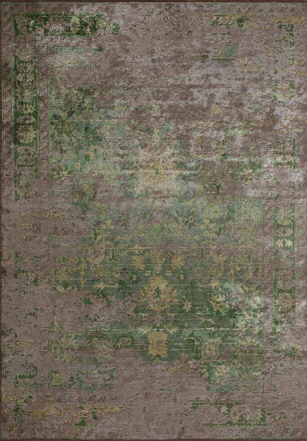 Patina Khaki - Forest Green Rug