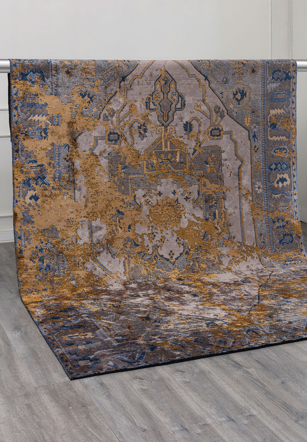 Emperor Mustard – Dark Grey Rug