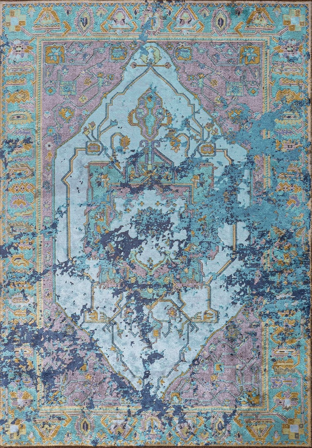 Emperor Turquoise - Lilac Rug