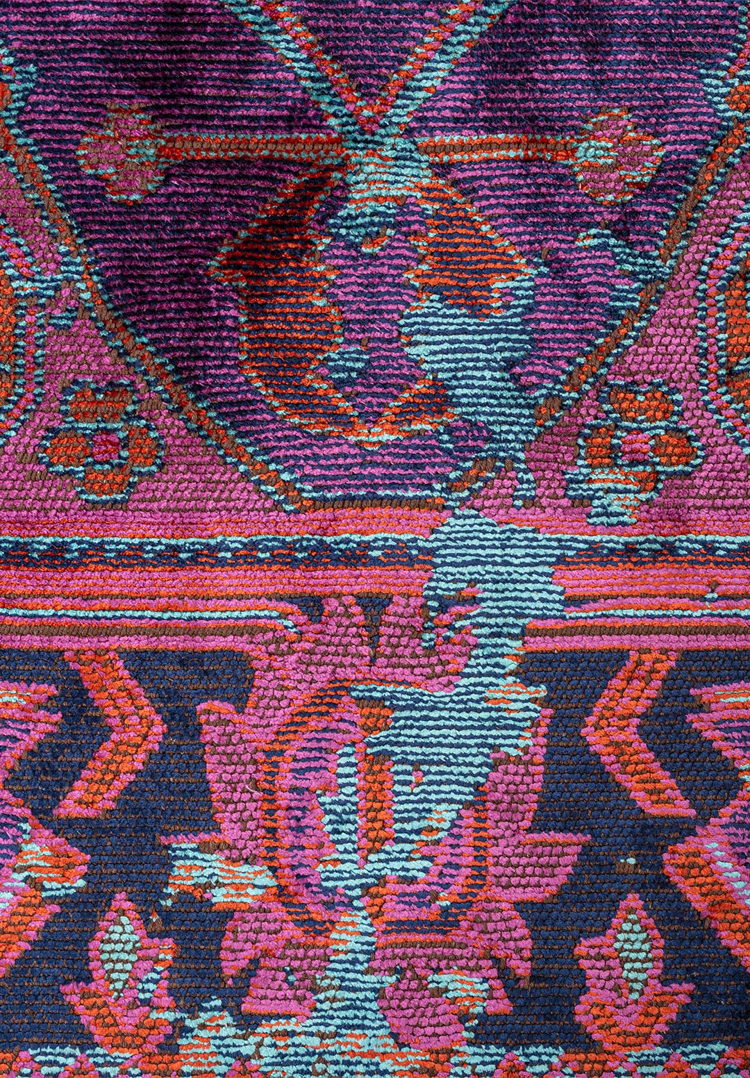 Emperor Turquoise - Purple Rug