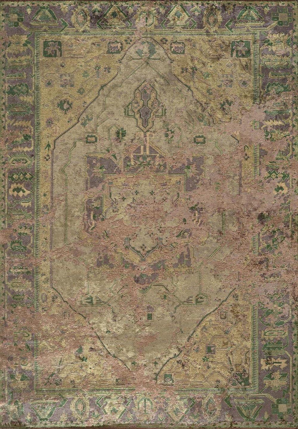Emperor Mink - Forest Green Rug