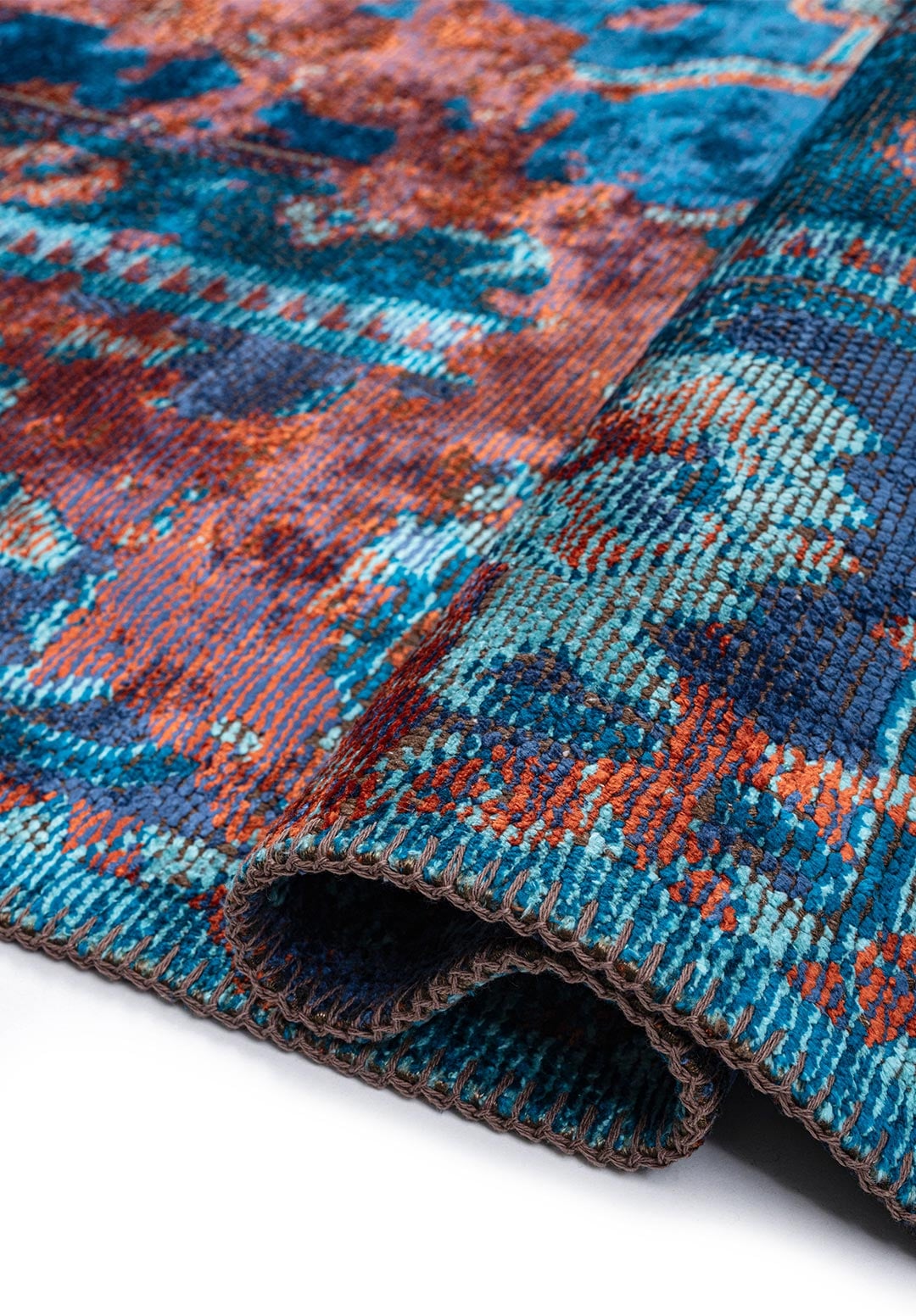 Emperor Navy Blue - Rust Rug