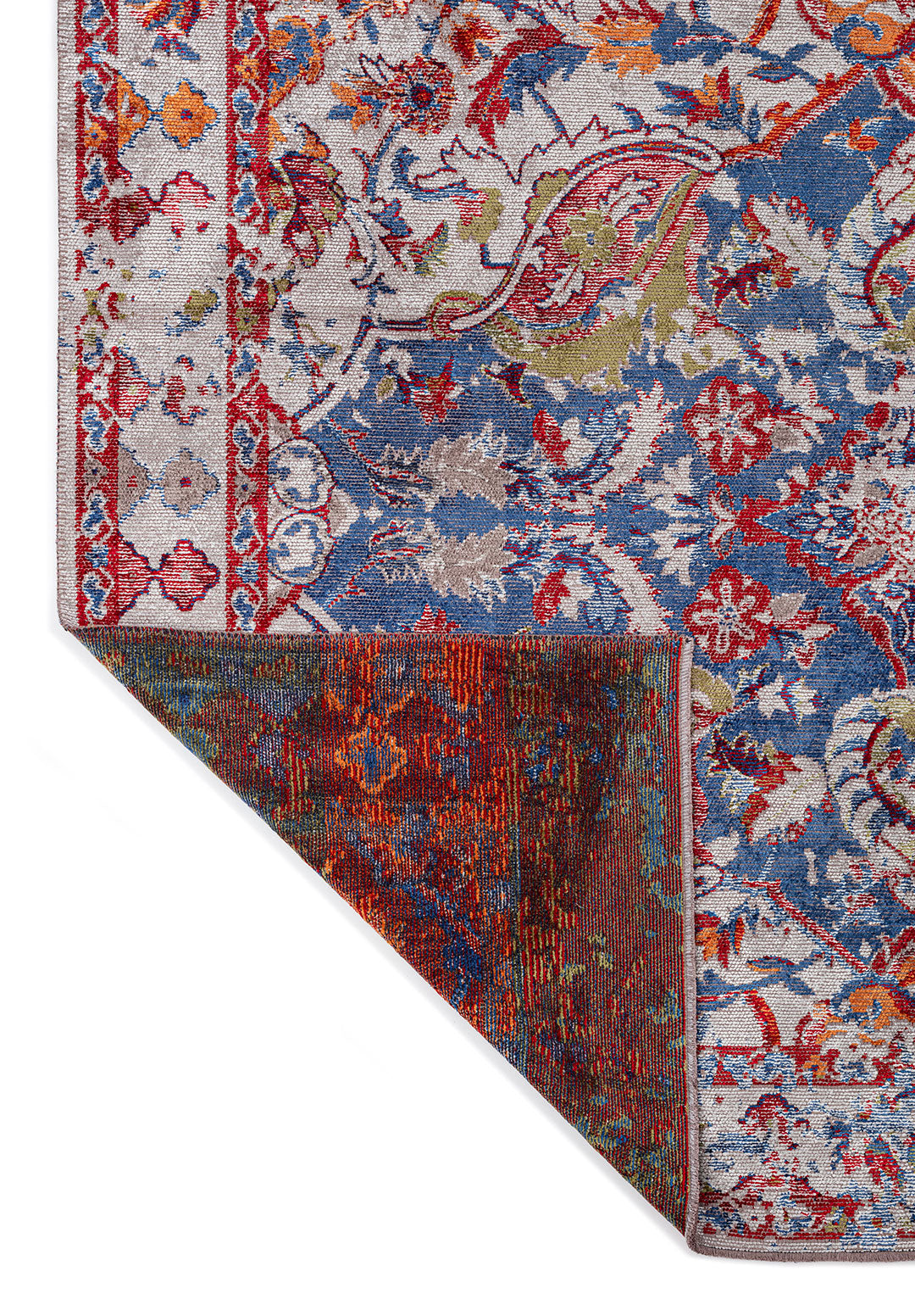 Bastille Light Grey - Navy Blue Rug Rugs - Venetto Design Venettodesign.com
