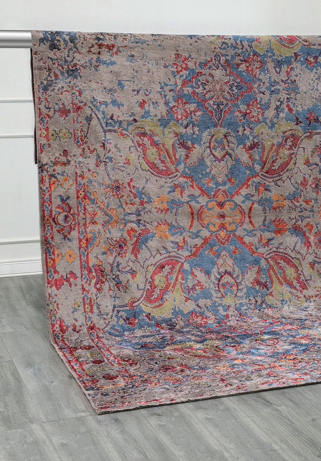Bastille Dark Grey - Red Rug Rugs - Venetto Design Venettodesign.com