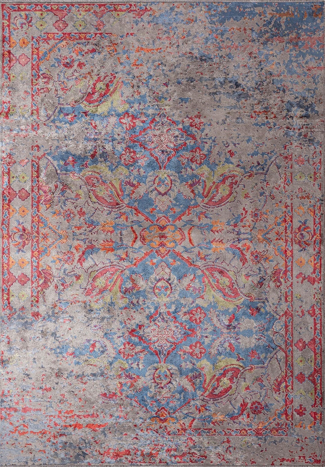 Bastille Dark Grey - Red Rug Rugs - Venetto Design Venettodesign.com