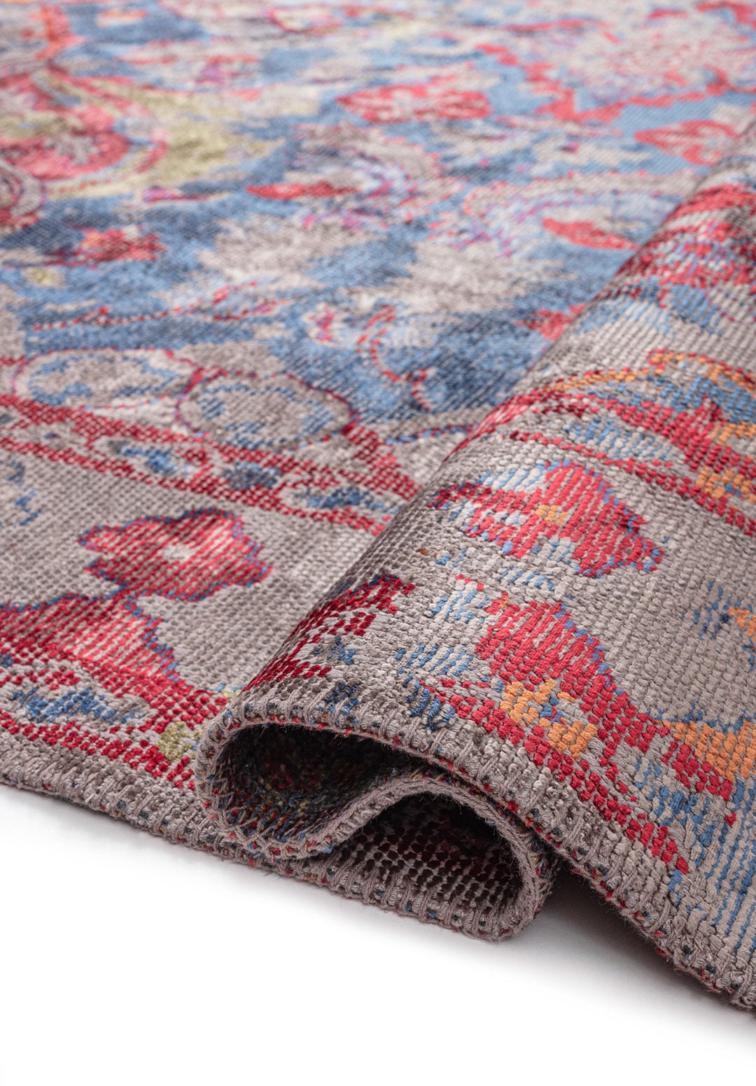 Bastille Dark Grey - Red Rug Rugs - Venetto Design Venettodesign.com