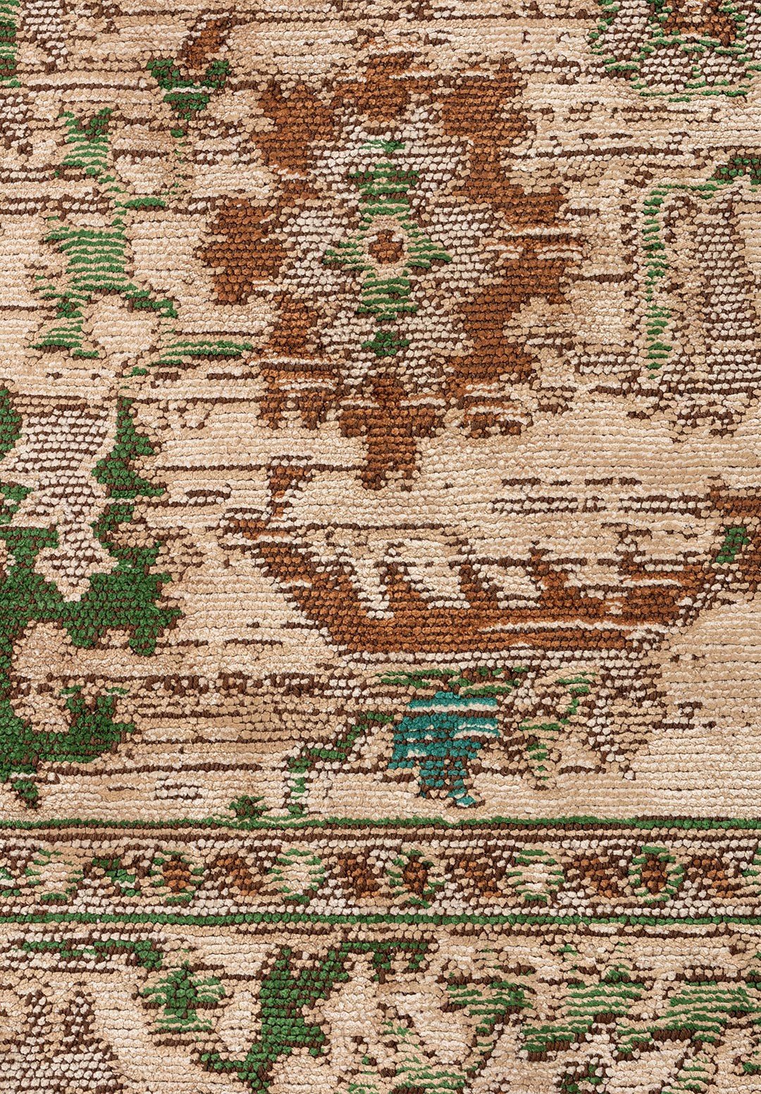Anatolia Cream - Forest Green Rug Rugs - Venetto Design Venettodesign.com