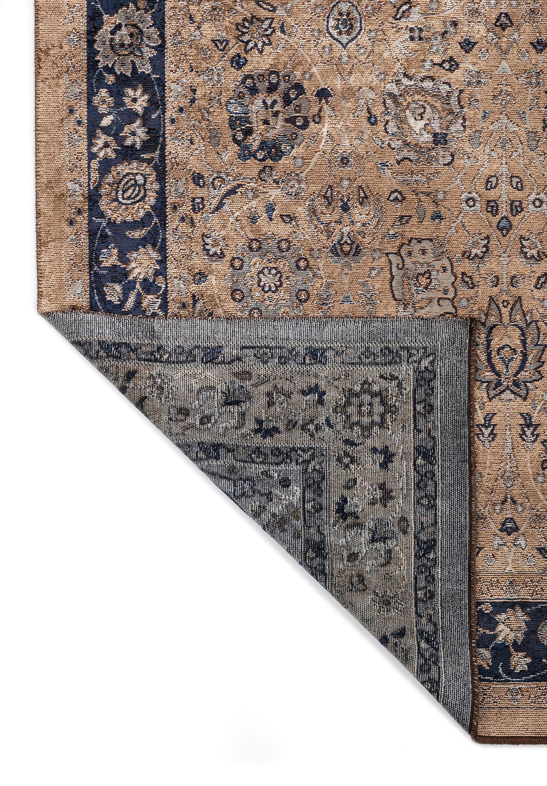 Soraya Dark Beige - Blue Rug Rugs - Venetto Design Venettodesign.com