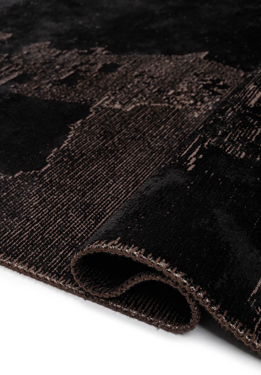 Lush Black Rug Rugs - Venetto Design Venettodesign.com